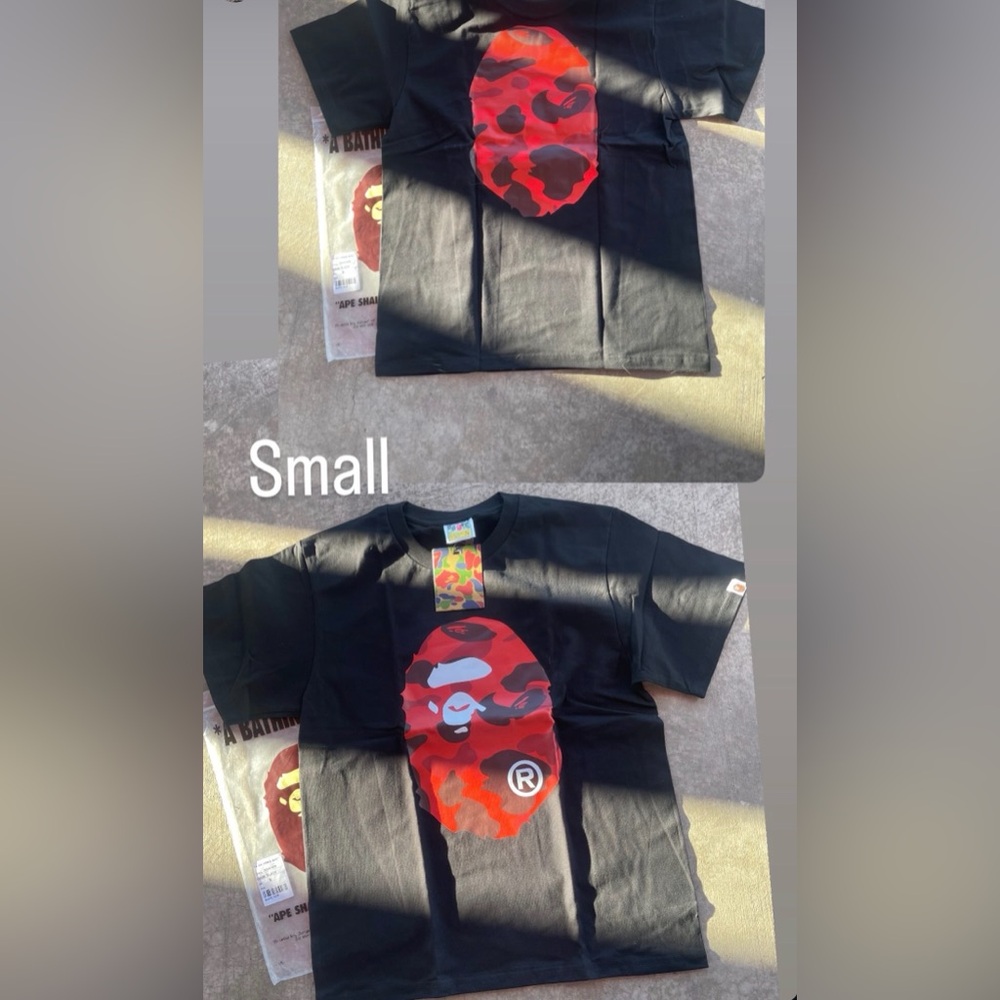 Black T-Shirt with Red Graphic